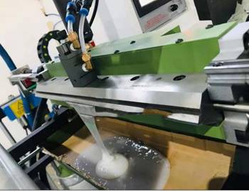 Glue-coating-head