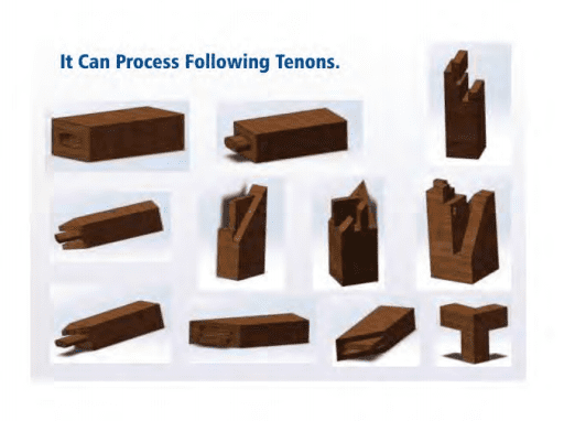 It can process following tenons