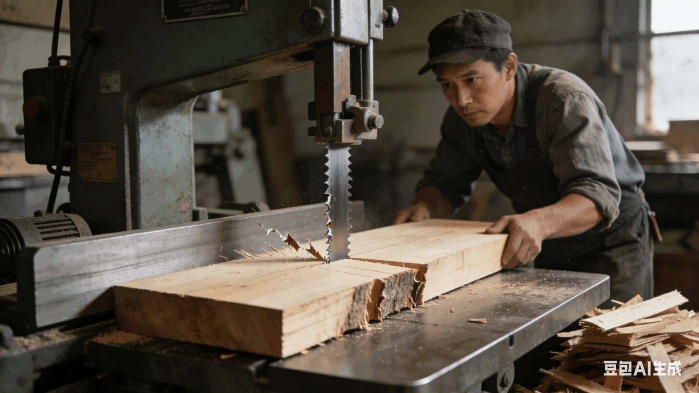Traditional band saw equipment is inadequate.