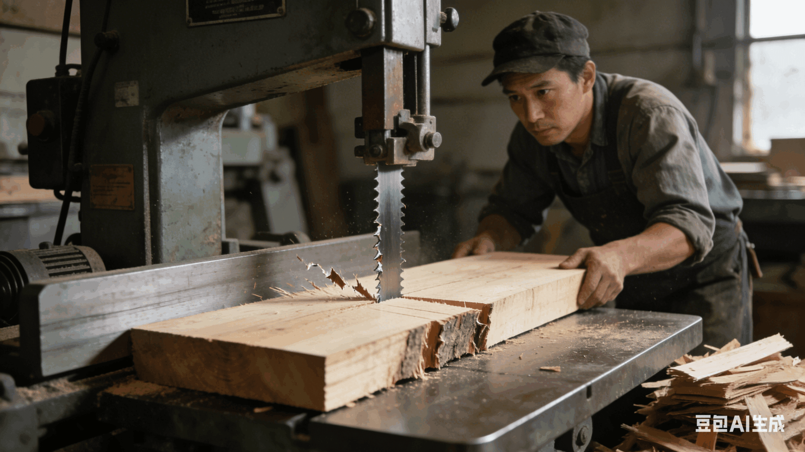 Traditional band saw equipment is inadequate.