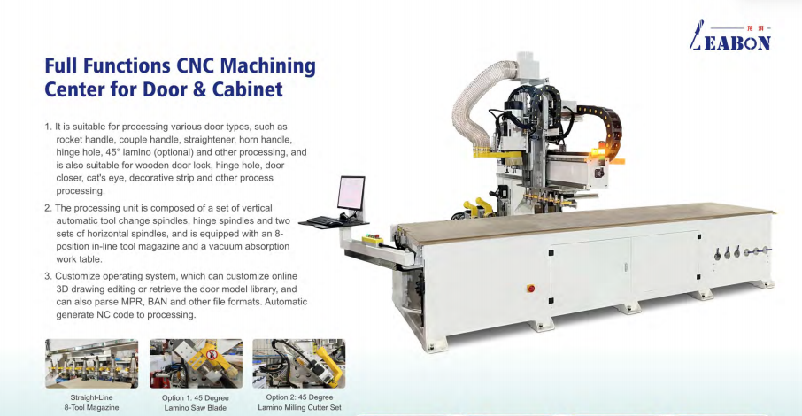 Full Functions CNC Machining Center for Door and Cabinet