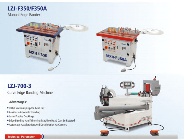 Manual edge banding machine