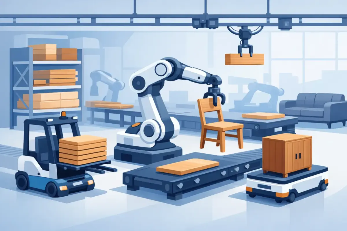 Automated Material Handling for Furniture Factories