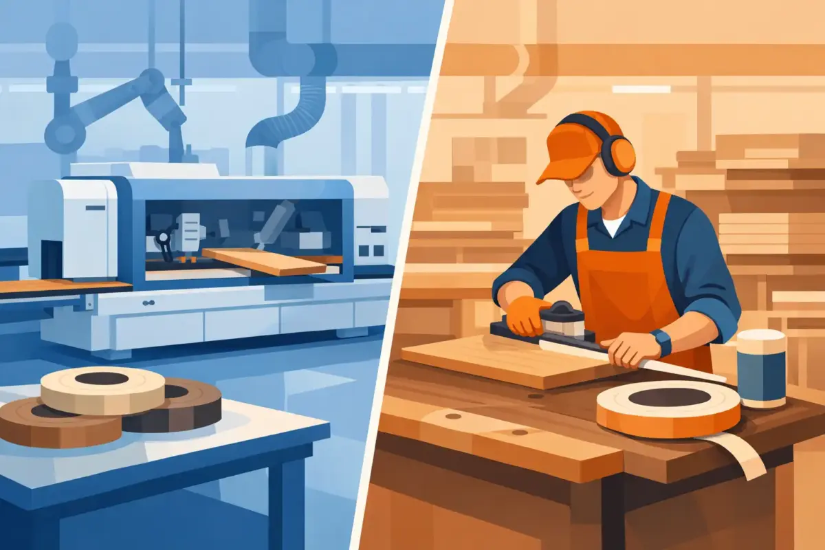 Automatic Versus Manual Edge Banding for Factories