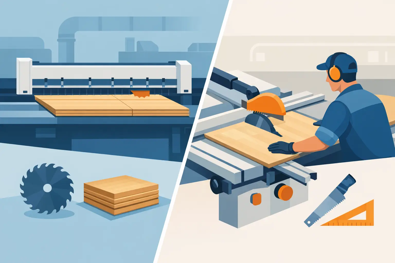 Beam Saw Versus Panel Saw for Factory Cutting