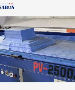 PVC membrane forming over a curved workpiece in the PV-2500A vacuum press