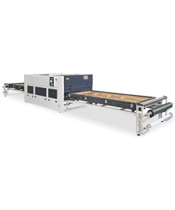 Leabon PV-3013E lamination vacuum press with fixed dual worktables and travelling heating box
