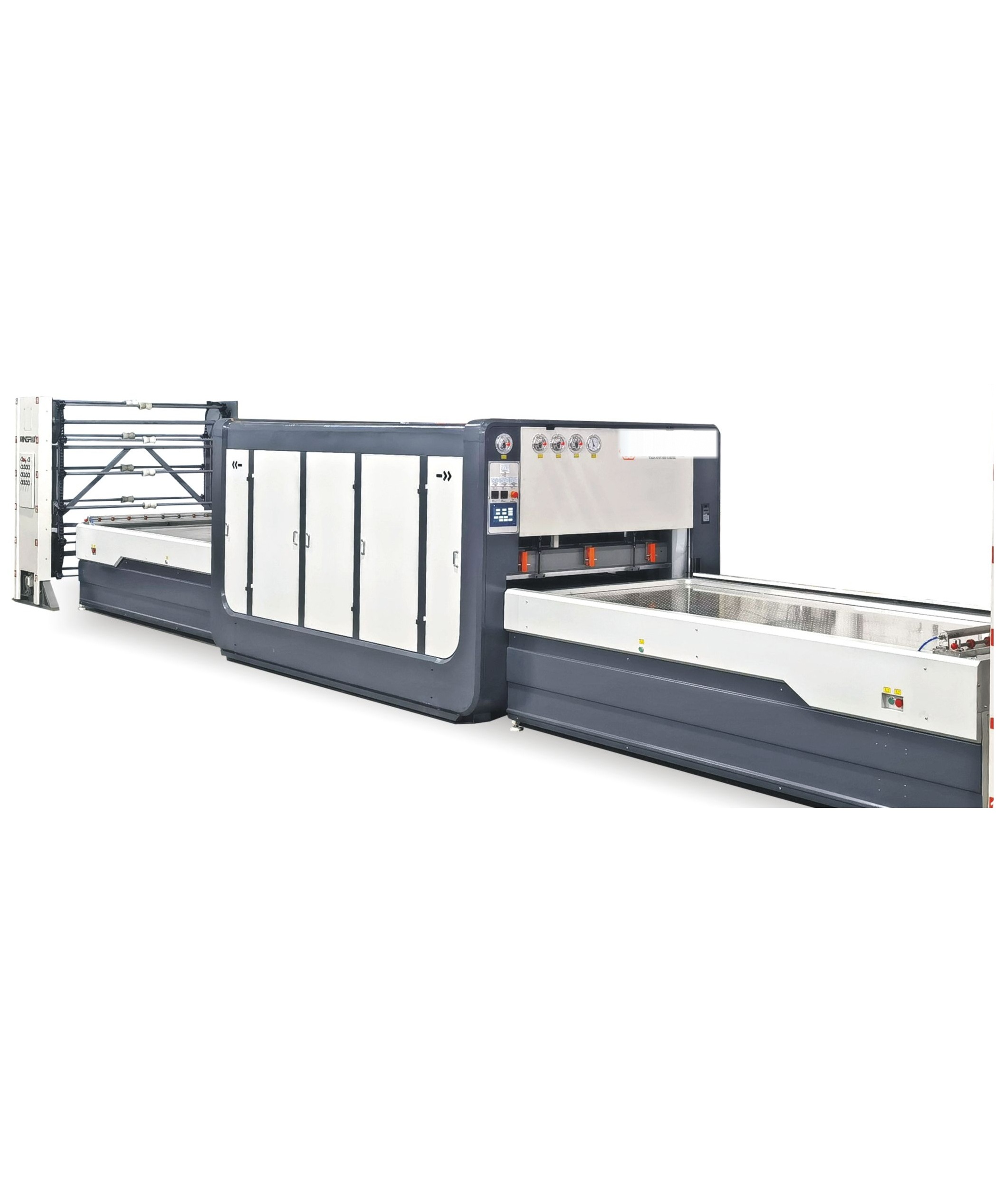 Leabon TM-3200G lamination vacuum press with dual workstations and oil-electric hybrid heating